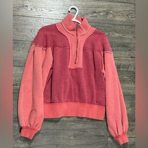 FREE PEOPLE Half Zip Fleece